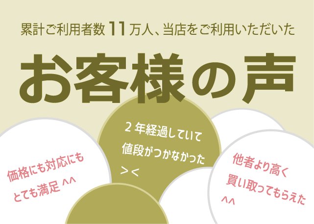 コスメ買取コムを実際にご利用頂いたお客様の声 評価